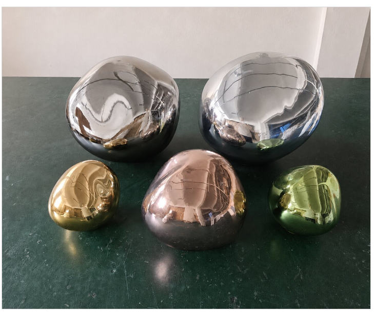 Metallic plastic lamp shades in several sizes and finishes
